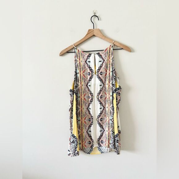 Verse High Neck Tank in Multi Paisley Print - Size M - Picture 3 of 6